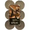 Spaas Theelicht Maxi Tropisch Hout - 10 Uren - Set Van 12 Stuks