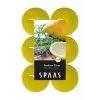 Spaas Theelicht Maxi Zuiderse Citrus - 10 Uren - Set Van 12 Stuks