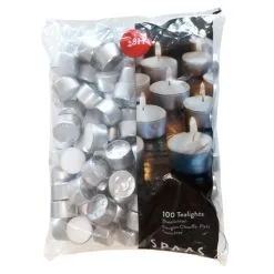 Spaas Theelichtjes - 8 Branduren - Set Van 100 Stuks