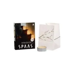 Spaas Theelichtzakjes Met Maxi Theelichten - Set Van 4 Stuks