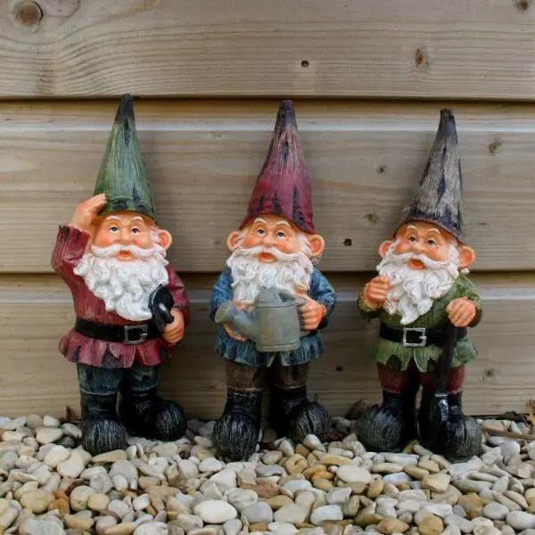 Tuinierende Kabouters - Set Van 3 Stuks 3 Tuinierende Kabouters - Set Van 3 Stuks - Afbeelding 3