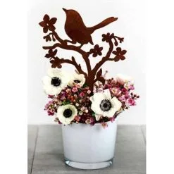 Vogel Op Bloesemtak Decopin