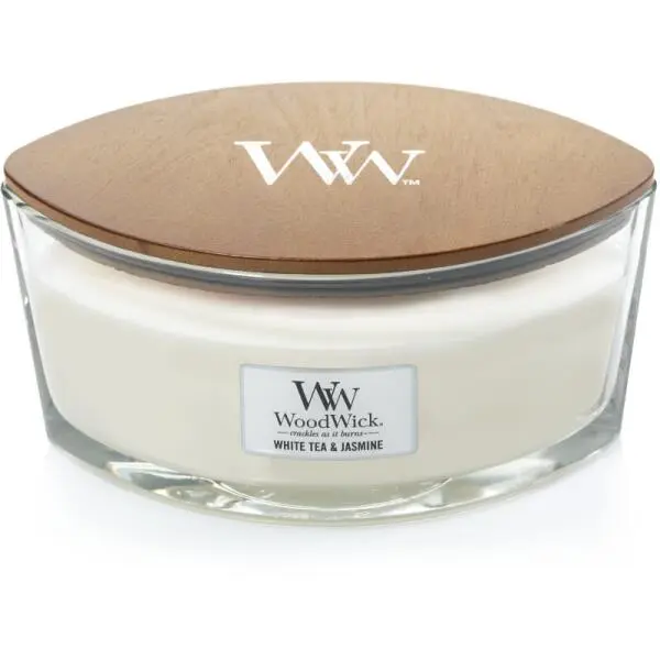 WoodWick Ellipse Candle - White Tea & Jasmine 1 WoodWick Ellipse Candle - White Tea & Jasmine