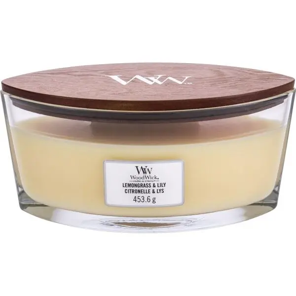 WoodWick Ellipse Candle - Lemongrass & Lily 1 WoodWick Ellipse Candle - Lemongrass & Lily